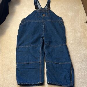 Vintage Berne insulated bib overalls full zip legs size 5X 64-66